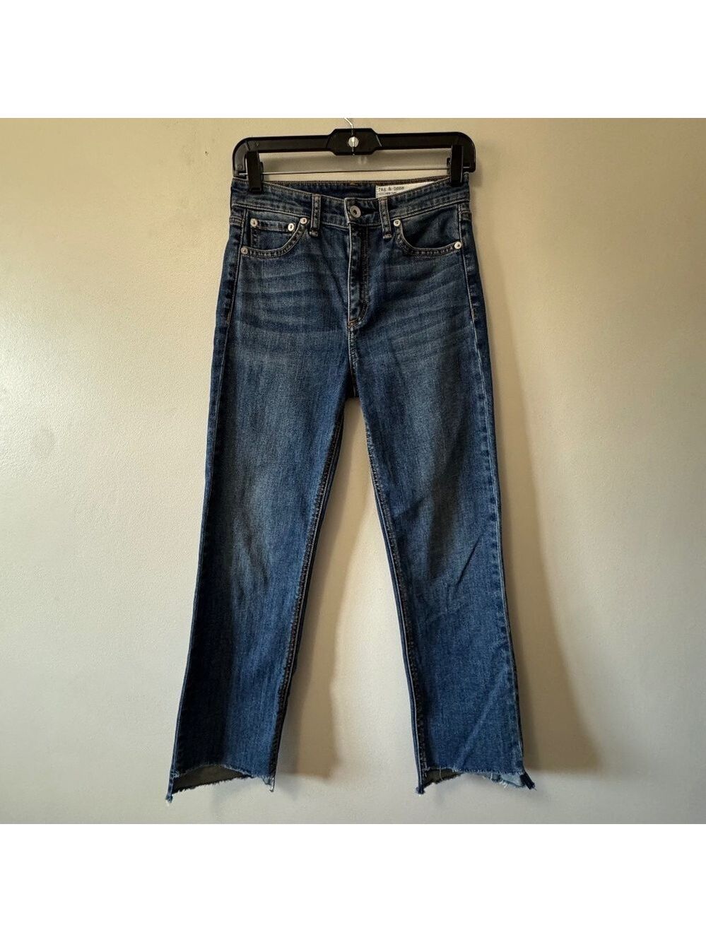 rag & bone Classic Blue Cropped Jeans